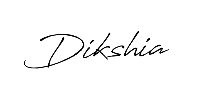 Make a beautiful signature design for name Dikshia. With this signature (Antro_Vectra_Bolder) style, you can create a handwritten signature for free. Dikshia signature style 7 images and pictures png