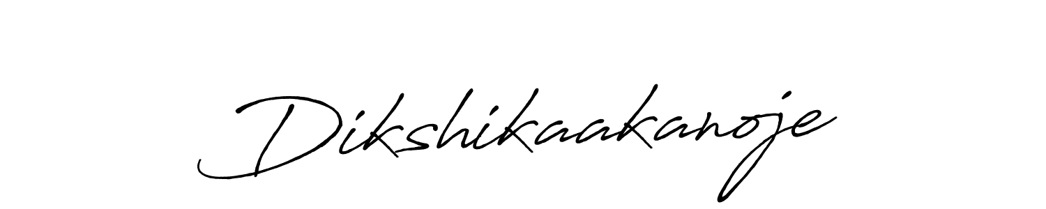 Design your own signature with our free online signature maker. With this signature software, you can create a handwritten (Antro_Vectra_Bolder) signature for name Dikshikaakanoje. Dikshikaakanoje signature style 7 images and pictures png
