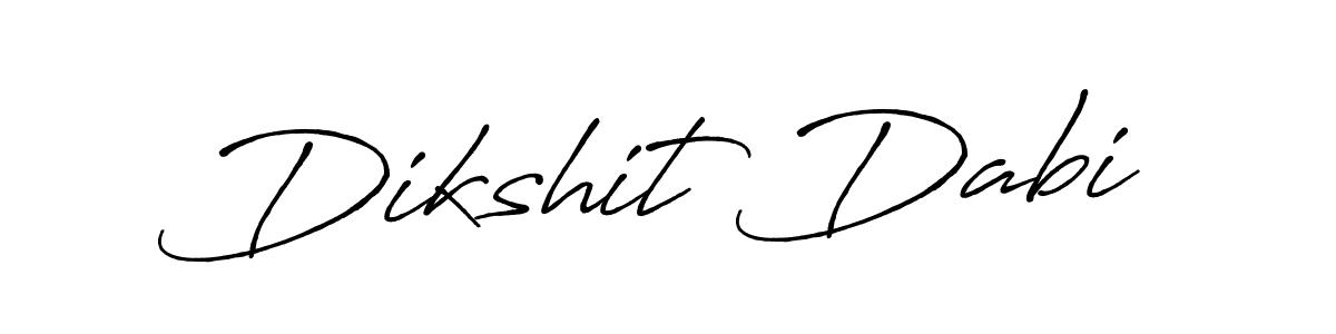 Also we have Dikshit Dabi name is the best signature style. Create professional handwritten signature collection using Antro_Vectra_Bolder autograph style. Dikshit Dabi signature style 7 images and pictures png