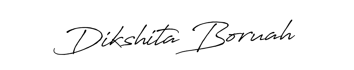 Make a beautiful signature design for name Dikshita Boruah. With this signature (Antro_Vectra_Bolder) style, you can create a handwritten signature for free. Dikshita Boruah signature style 7 images and pictures png