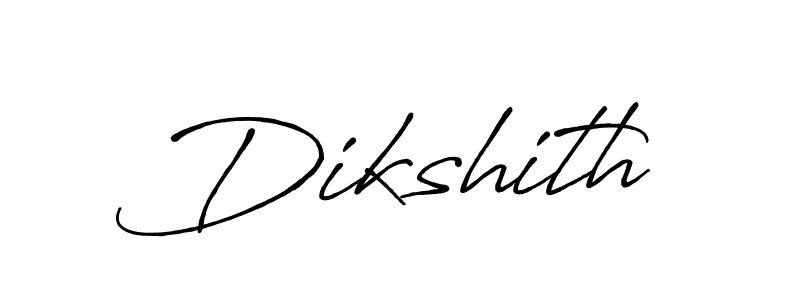 How to make Dikshith signature? Antro_Vectra_Bolder is a professional autograph style. Create handwritten signature for Dikshith name. Dikshith signature style 7 images and pictures png