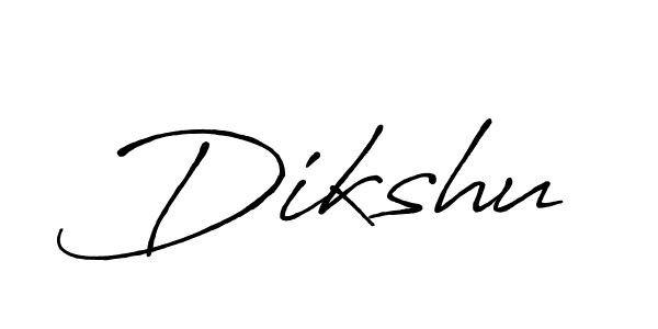 Make a beautiful signature design for name Dikshu. With this signature (Antro_Vectra_Bolder) style, you can create a handwritten signature for free. Dikshu signature style 7 images and pictures png