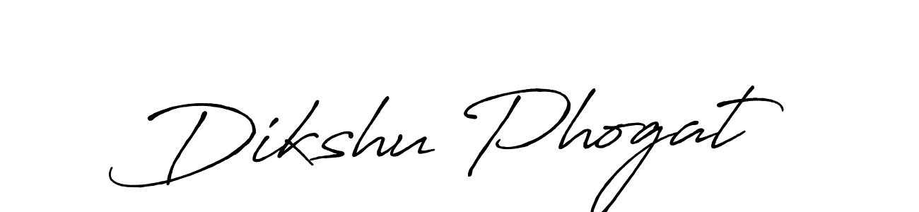 Use a signature maker to create a handwritten signature online. With this signature software, you can design (Antro_Vectra_Bolder) your own signature for name Dikshu Phogat. Dikshu Phogat signature style 7 images and pictures png