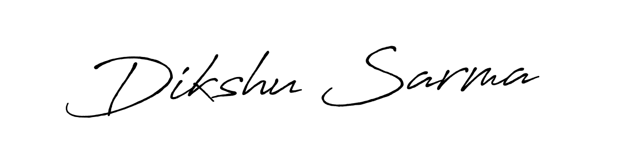 Use a signature maker to create a handwritten signature online. With this signature software, you can design (Antro_Vectra_Bolder) your own signature for name Dikshu Sarma. Dikshu Sarma signature style 7 images and pictures png