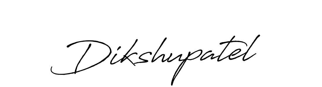 Use a signature maker to create a handwritten signature online. With this signature software, you can design (Antro_Vectra_Bolder) your own signature for name Dikshupatel. Dikshupatel signature style 7 images and pictures png