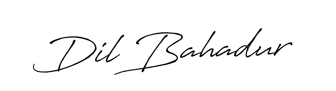 Use a signature maker to create a handwritten signature online. With this signature software, you can design (Antro_Vectra_Bolder) your own signature for name Dil Bahadur. Dil Bahadur signature style 7 images and pictures png