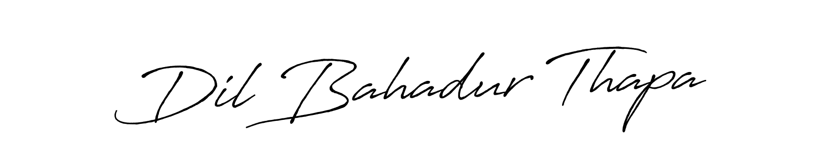 The best way (Antro_Vectra_Bolder) to make a short signature is to pick only two or three words in your name. The name Dil Bahadur Thapa include a total of six letters. For converting this name. Dil Bahadur Thapa signature style 7 images and pictures png