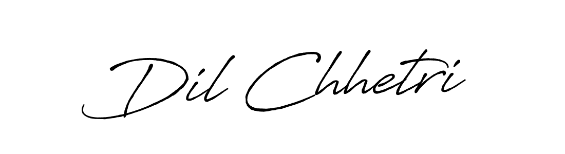 Dil Chhetri stylish signature style. Best Handwritten Sign (Antro_Vectra_Bolder) for my name. Handwritten Signature Collection Ideas for my name Dil Chhetri. Dil Chhetri signature style 7 images and pictures png