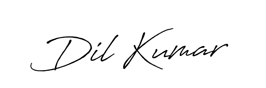 Antro_Vectra_Bolder is a professional signature style that is perfect for those who want to add a touch of class to their signature. It is also a great choice for those who want to make their signature more unique. Get Dil Kumar name to fancy signature for free. Dil Kumar signature style 7 images and pictures png