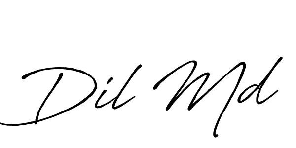 Once you've used our free online signature maker to create your best signature Antro_Vectra_Bolder style, it's time to enjoy all of the benefits that Dil Md name signing documents. Dil Md signature style 7 images and pictures png