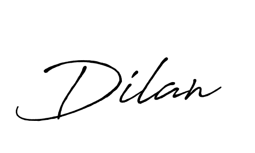 Design your own signature with our free online signature maker. With this signature software, you can create a handwritten (Antro_Vectra_Bolder) signature for name Dilan. Dilan signature style 7 images and pictures png