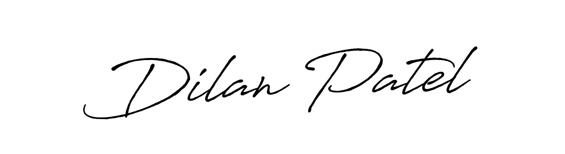 How to make Dilan Patel name signature. Use Antro_Vectra_Bolder style for creating short signs online. This is the latest handwritten sign. Dilan Patel signature style 7 images and pictures png
