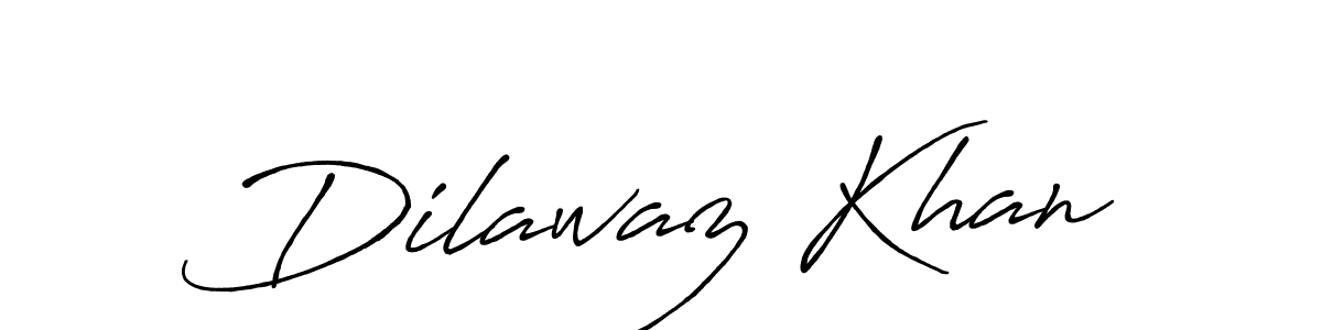 Design your own signature with our free online signature maker. With this signature software, you can create a handwritten (Antro_Vectra_Bolder) signature for name Dilawaz Khan. Dilawaz Khan signature style 7 images and pictures png