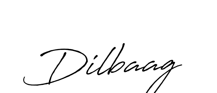 Make a beautiful signature design for name Dilbaag. With this signature (Antro_Vectra_Bolder) style, you can create a handwritten signature for free. Dilbaag signature style 7 images and pictures png