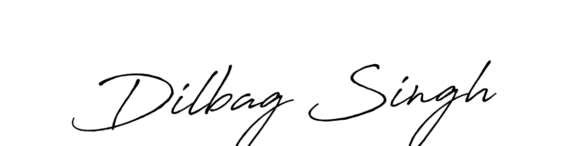 Make a beautiful signature design for name Dilbag Singh. With this signature (Antro_Vectra_Bolder) style, you can create a handwritten signature for free. Dilbag Singh signature style 7 images and pictures png