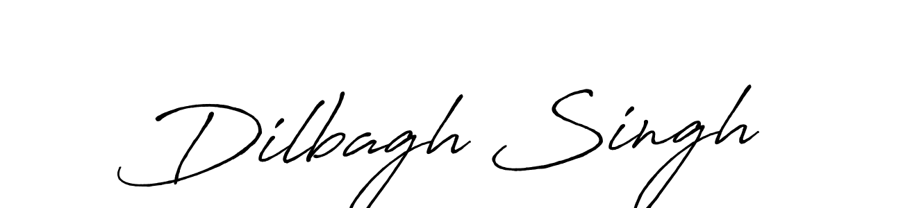 How to make Dilbagh Singh name signature. Use Antro_Vectra_Bolder style for creating short signs online. This is the latest handwritten sign. Dilbagh Singh signature style 7 images and pictures png