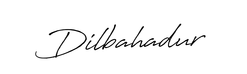 How to make Dilbahadur signature? Antro_Vectra_Bolder is a professional autograph style. Create handwritten signature for Dilbahadur name. Dilbahadur signature style 7 images and pictures png