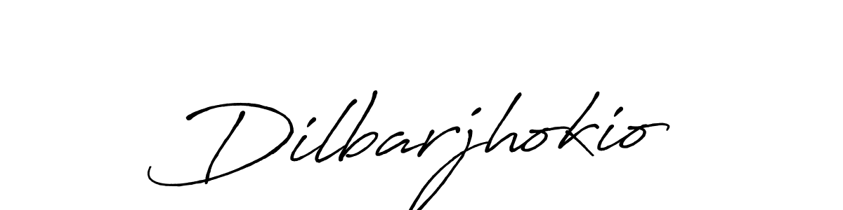 How to Draw Dilbarjhokio signature style? Antro_Vectra_Bolder is a latest design signature styles for name Dilbarjhokio. Dilbarjhokio signature style 7 images and pictures png