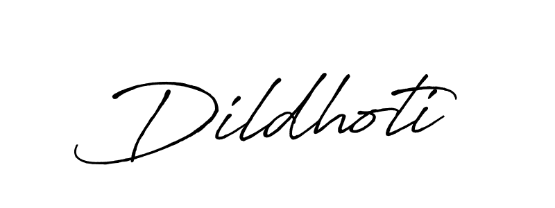 Use a signature maker to create a handwritten signature online. With this signature software, you can design (Antro_Vectra_Bolder) your own signature for name Dildhoti. Dildhoti signature style 7 images and pictures png