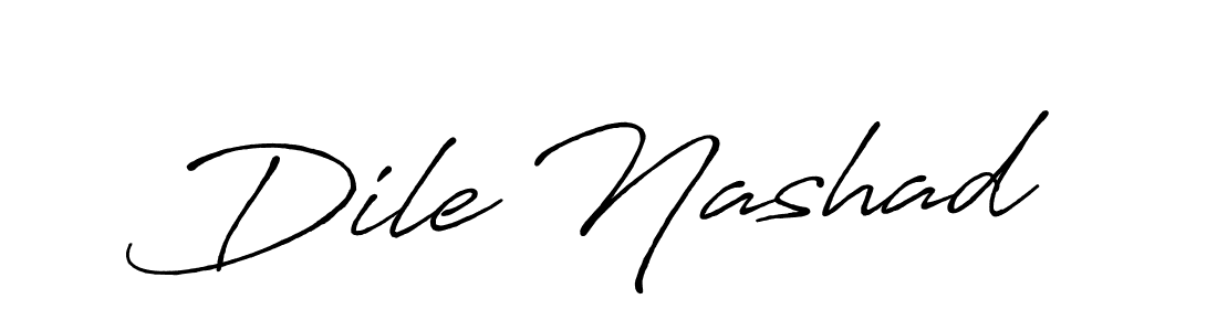 Once you've used our free online signature maker to create your best signature Antro_Vectra_Bolder style, it's time to enjoy all of the benefits that Dile Nashad name signing documents. Dile Nashad signature style 7 images and pictures png