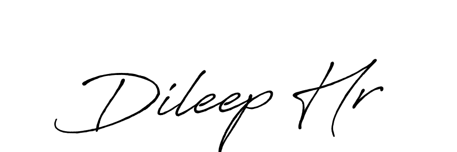 Dileep Hr stylish signature style. Best Handwritten Sign (Antro_Vectra_Bolder) for my name. Handwritten Signature Collection Ideas for my name Dileep Hr. Dileep Hr signature style 7 images and pictures png