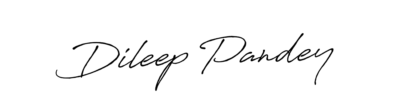 Dileep Pandey stylish signature style. Best Handwritten Sign (Antro_Vectra_Bolder) for my name. Handwritten Signature Collection Ideas for my name Dileep Pandey. Dileep Pandey signature style 7 images and pictures png