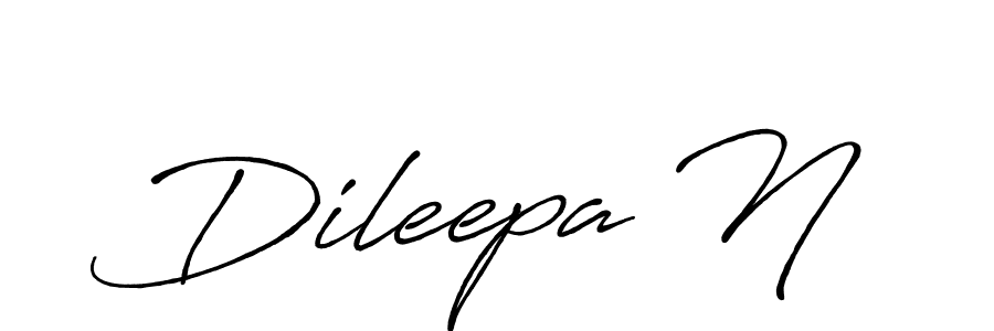 Also we have Dileepa N name is the best signature style. Create professional handwritten signature collection using Antro_Vectra_Bolder autograph style. Dileepa N signature style 7 images and pictures png