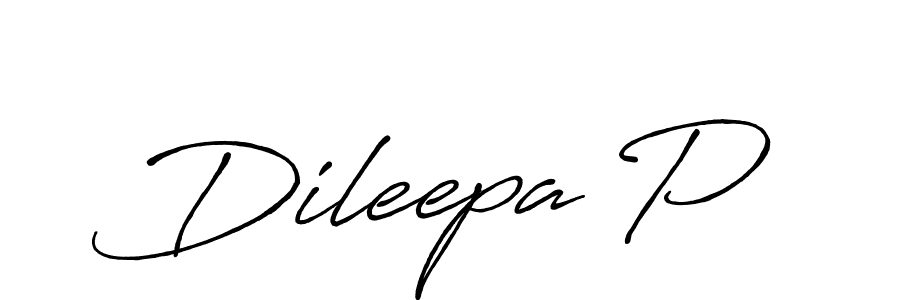 if you are searching for the best signature style for your name Dileepa P. so please give up your signature search. here we have designed multiple signature styles  using Antro_Vectra_Bolder. Dileepa P signature style 7 images and pictures png