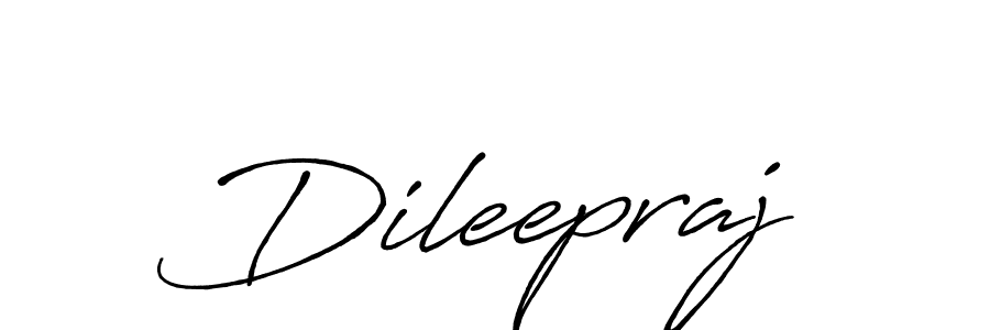 Make a beautiful signature design for name Dileepraj. With this signature (Antro_Vectra_Bolder) style, you can create a handwritten signature for free. Dileepraj signature style 7 images and pictures png