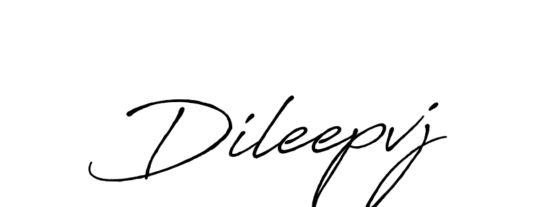 Use a signature maker to create a handwritten signature online. With this signature software, you can design (Antro_Vectra_Bolder) your own signature for name Dileepvj. Dileepvj signature style 7 images and pictures png