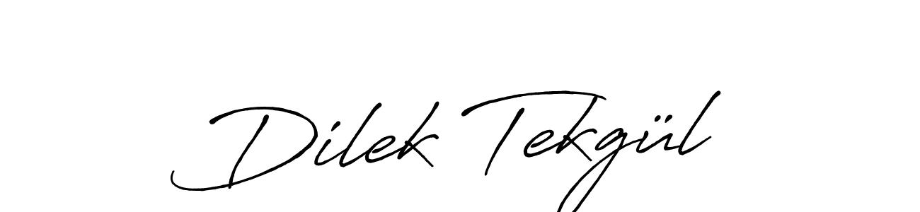 Also You can easily find your signature by using the search form. We will create Dilek Tekgül name handwritten signature images for you free of cost using Antro_Vectra_Bolder sign style. Dilek Tekgül signature style 7 images and pictures png