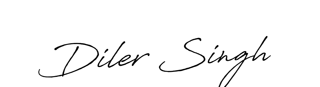 The best way (Antro_Vectra_Bolder) to make a short signature is to pick only two or three words in your name. The name Diler Singh include a total of six letters. For converting this name. Diler Singh signature style 7 images and pictures png