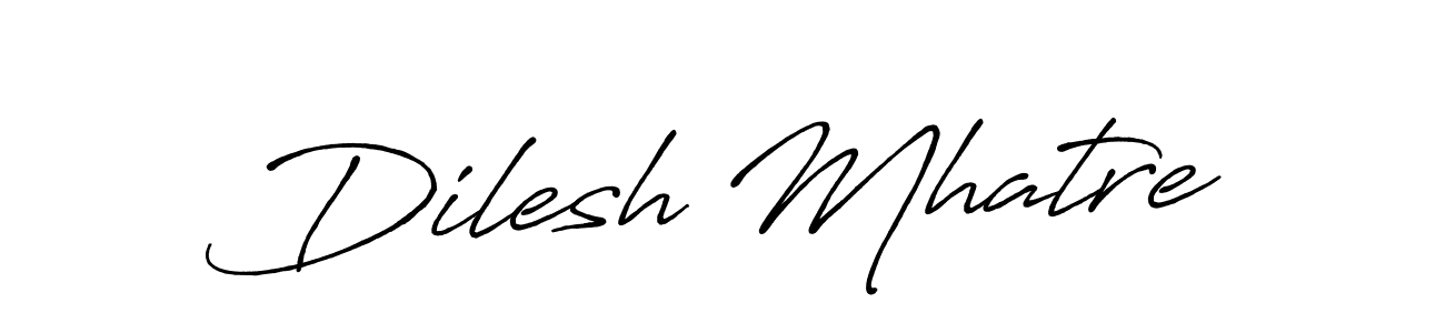 Make a short Dilesh Mhatre signature style. Manage your documents anywhere anytime using Antro_Vectra_Bolder. Create and add eSignatures, submit forms, share and send files easily. Dilesh Mhatre signature style 7 images and pictures png