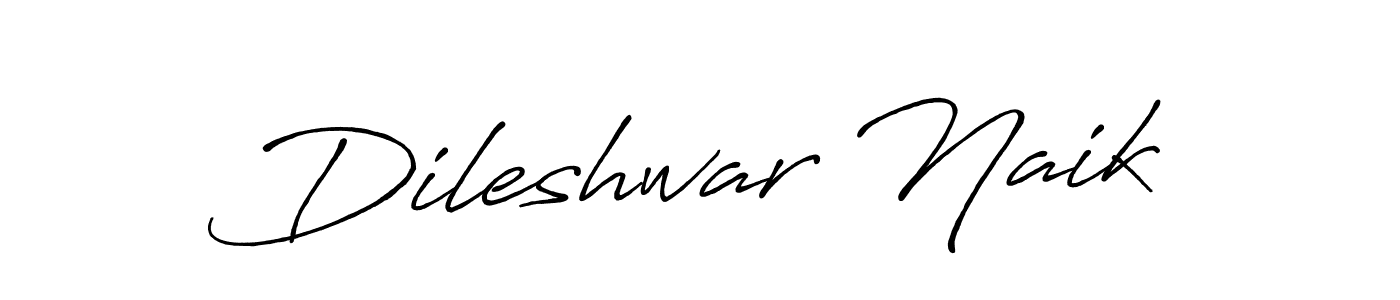 How to make Dileshwar Naik signature? Antro_Vectra_Bolder is a professional autograph style. Create handwritten signature for Dileshwar Naik name. Dileshwar Naik signature style 7 images and pictures png