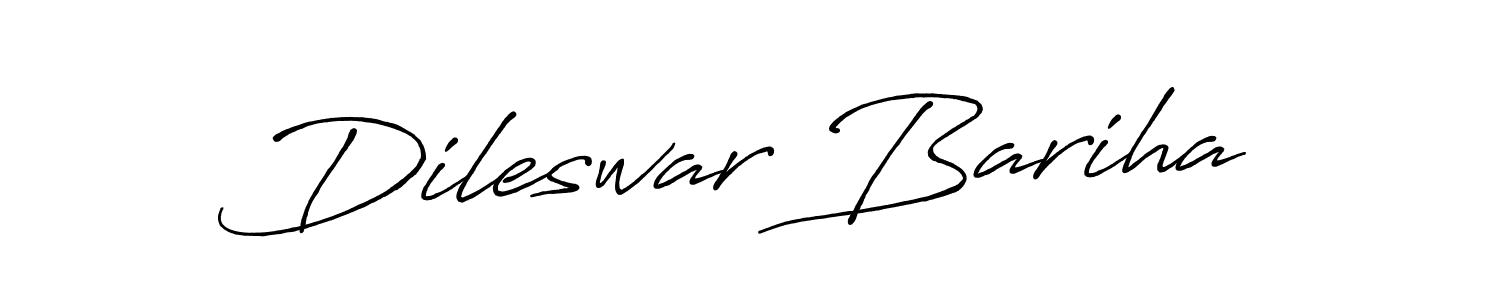 Also we have Dileswar Bariha name is the best signature style. Create professional handwritten signature collection using Antro_Vectra_Bolder autograph style. Dileswar Bariha signature style 7 images and pictures png