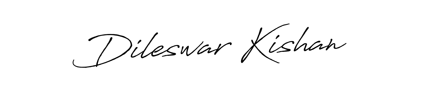 Dileswar Kishan stylish signature style. Best Handwritten Sign (Antro_Vectra_Bolder) for my name. Handwritten Signature Collection Ideas for my name Dileswar Kishan. Dileswar Kishan signature style 7 images and pictures png