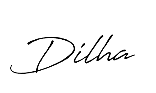 Once you've used our free online signature maker to create your best signature Antro_Vectra_Bolder style, it's time to enjoy all of the benefits that Dilha name signing documents. Dilha signature style 7 images and pictures png