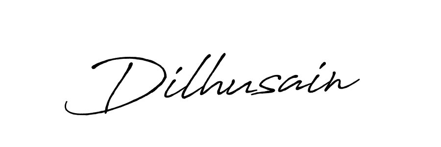 Design your own signature with our free online signature maker. With this signature software, you can create a handwritten (Antro_Vectra_Bolder) signature for name Dilhusain. Dilhusain signature style 7 images and pictures png