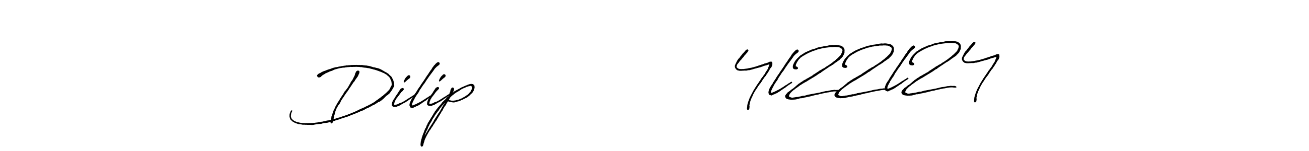 Design your own signature with our free online signature maker. With this signature software, you can create a handwritten (Antro_Vectra_Bolder) signature for name Dilip              4l22l24. Dilip              4l22l24 signature style 7 images and pictures png