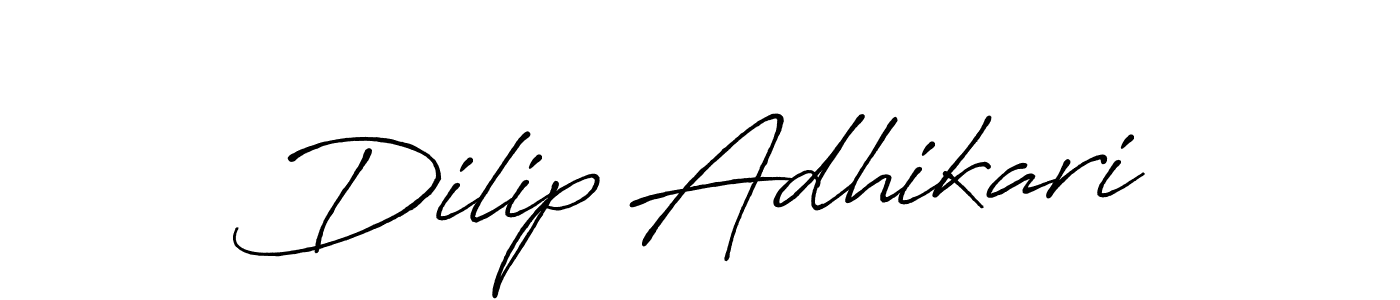 You should practise on your own different ways (Antro_Vectra_Bolder) to write your name (Dilip Adhikari) in signature. don't let someone else do it for you. Dilip Adhikari signature style 7 images and pictures png