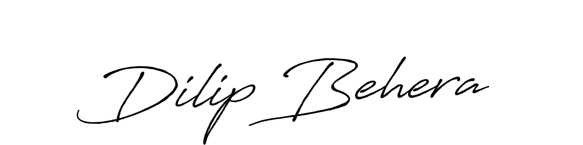 How to make Dilip Behera signature? Antro_Vectra_Bolder is a professional autograph style. Create handwritten signature for Dilip Behera name. Dilip Behera signature style 7 images and pictures png