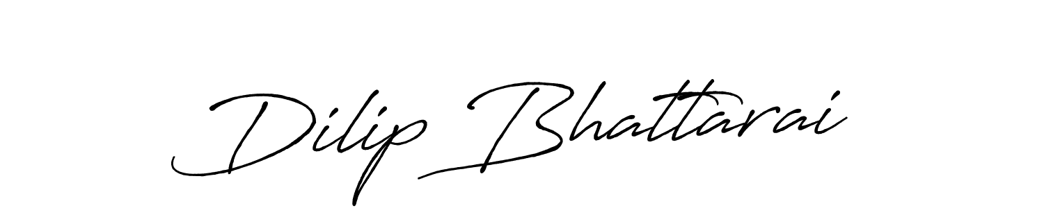 Design your own signature with our free online signature maker. With this signature software, you can create a handwritten (Antro_Vectra_Bolder) signature for name Dilip Bhattarai. Dilip Bhattarai signature style 7 images and pictures png