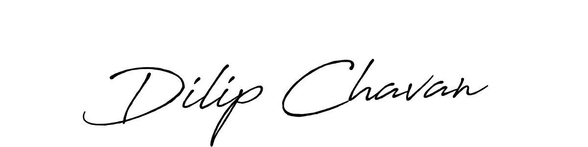 How to make Dilip Chavan name signature. Use Antro_Vectra_Bolder style for creating short signs online. This is the latest handwritten sign. Dilip Chavan signature style 7 images and pictures png