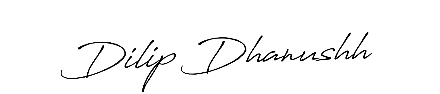 Dilip Dhanushh stylish signature style. Best Handwritten Sign (Antro_Vectra_Bolder) for my name. Handwritten Signature Collection Ideas for my name Dilip Dhanushh. Dilip Dhanushh signature style 7 images and pictures png