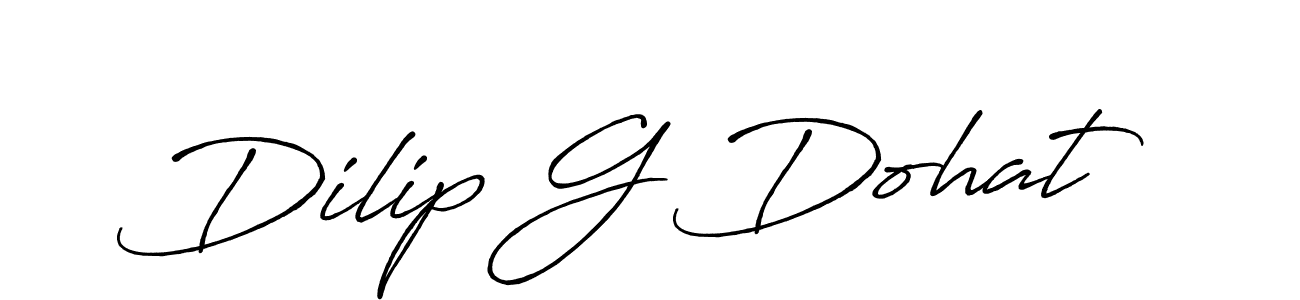 Also we have Dilip G Dohat name is the best signature style. Create professional handwritten signature collection using Antro_Vectra_Bolder autograph style. Dilip G Dohat signature style 7 images and pictures png