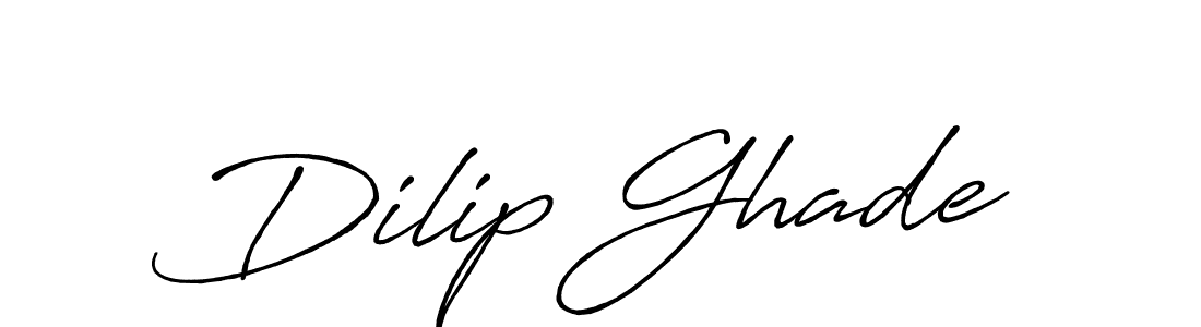 How to make Dilip Ghade signature? Antro_Vectra_Bolder is a professional autograph style. Create handwritten signature for Dilip Ghade name. Dilip Ghade signature style 7 images and pictures png