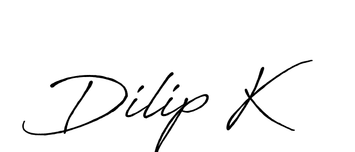 This is the best signature style for the Dilip K name. Also you like these signature font (Antro_Vectra_Bolder). Mix name signature. Dilip K signature style 7 images and pictures png