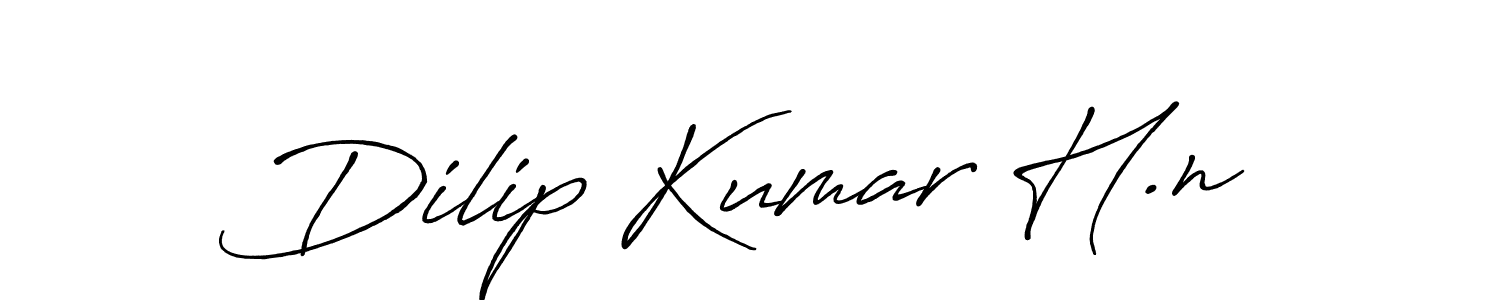 Use a signature maker to create a handwritten signature online. With this signature software, you can design (Antro_Vectra_Bolder) your own signature for name Dilip Kumar H.n. Dilip Kumar H.n signature style 7 images and pictures png