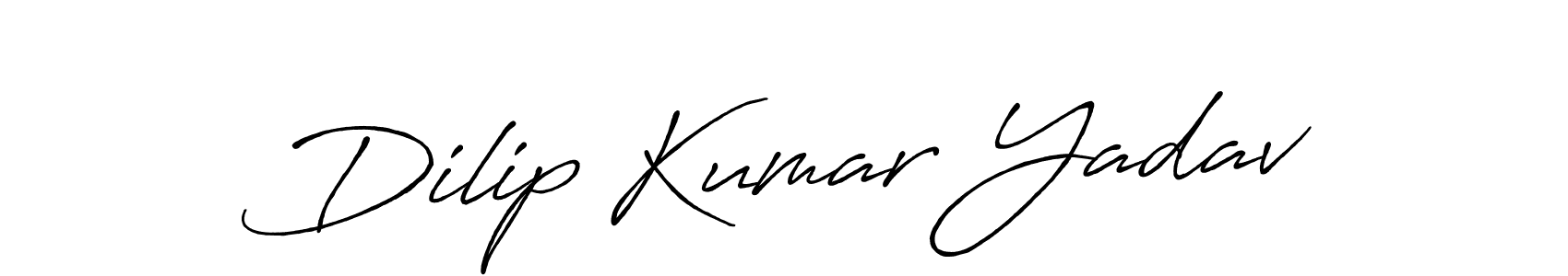 Make a beautiful signature design for name Dilip Kumar Yadav. With this signature (Antro_Vectra_Bolder) style, you can create a handwritten signature for free. Dilip Kumar Yadav signature style 7 images and pictures png