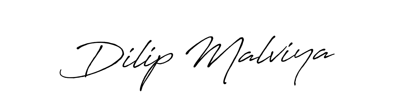 Make a short Dilip Malviya signature style. Manage your documents anywhere anytime using Antro_Vectra_Bolder. Create and add eSignatures, submit forms, share and send files easily. Dilip Malviya signature style 7 images and pictures png